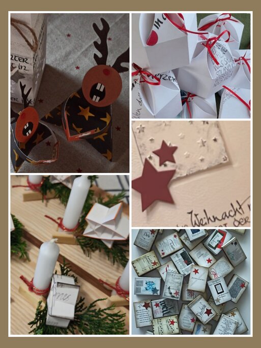 Bildcollage Weihnachtsbasteln