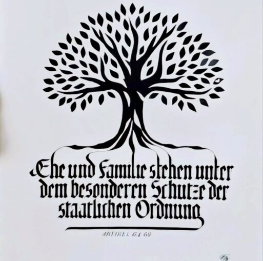 Ausstellung Kritzelstube Kalligrafie Grundrechte